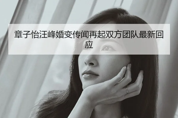 章子怡汪峰婚变传闻再起双方团队最新回应
